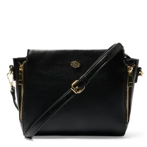 Key Handbag in Black Smooth