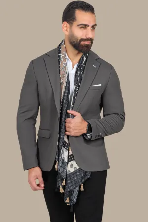 Khaki Classic: Structured Notch Lapel Blazer