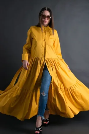 KIM Long flounces Kaftan