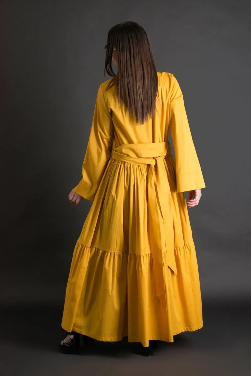 KIM Long flounces Kaftan