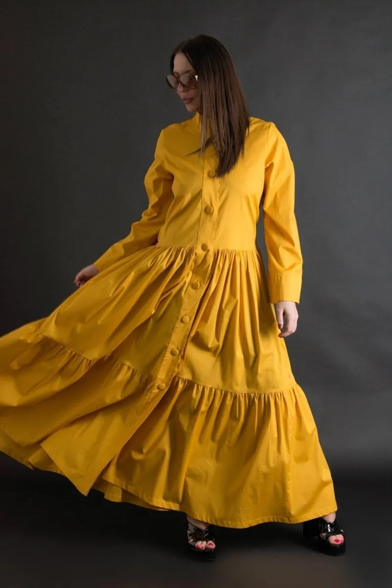 KIM Long flounces Kaftan