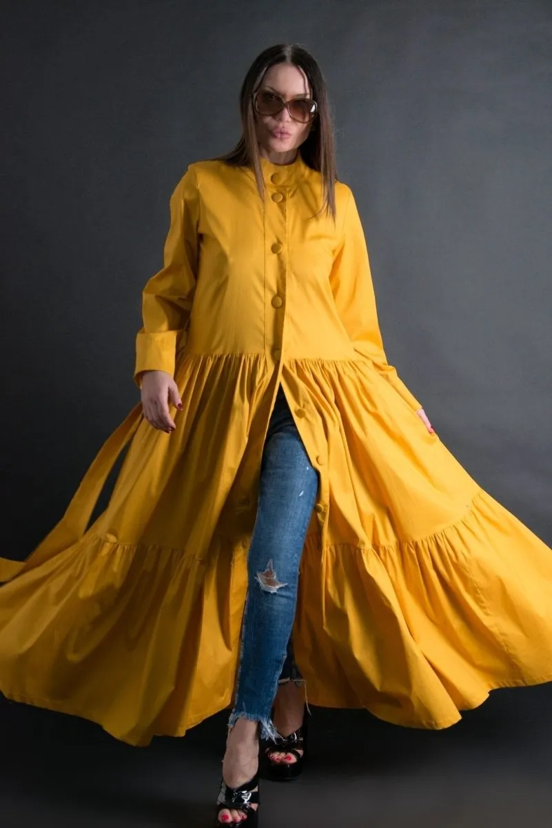 KIM Long flounces Kaftan