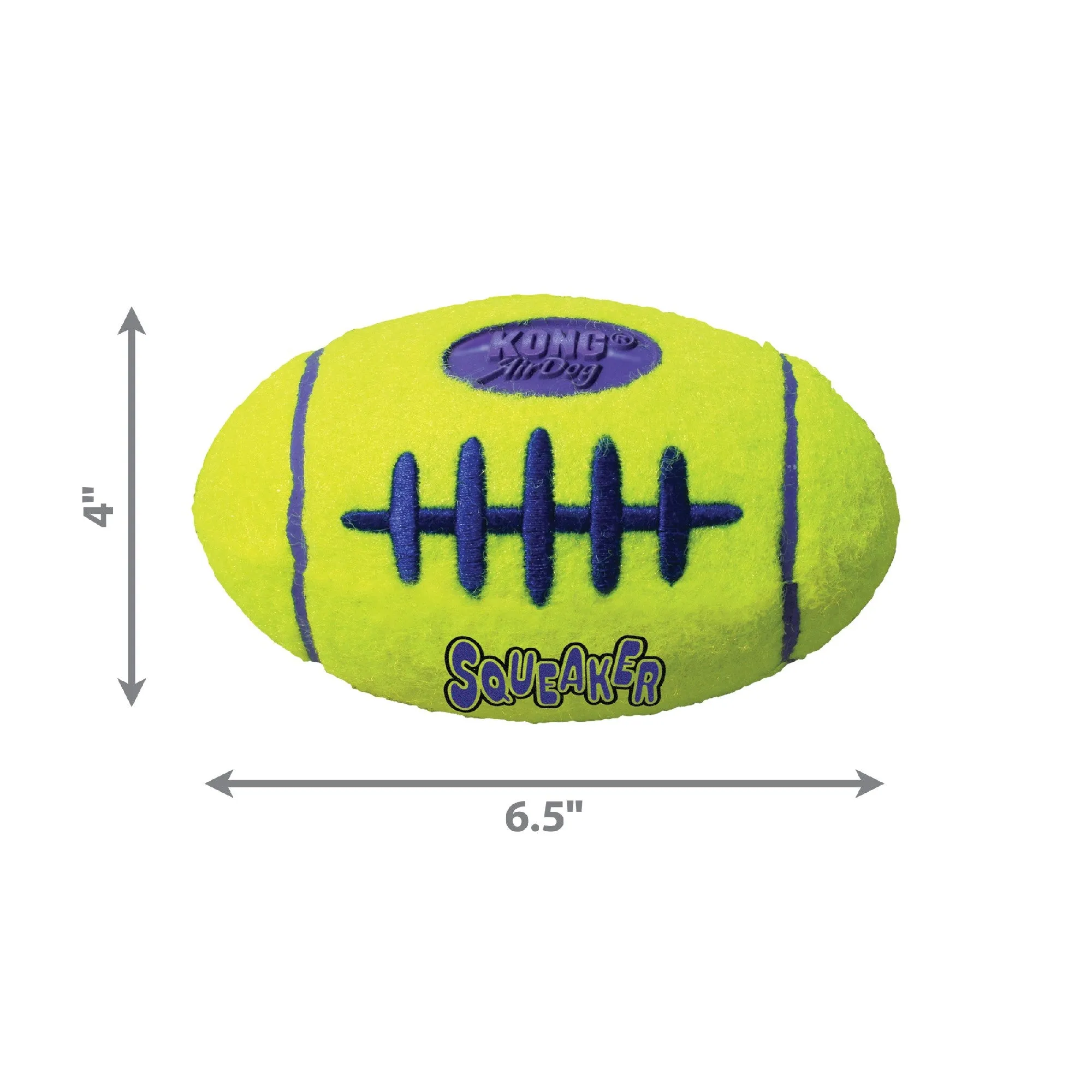 KONG AIRDOG SQUEAKER FOOTBALL LG