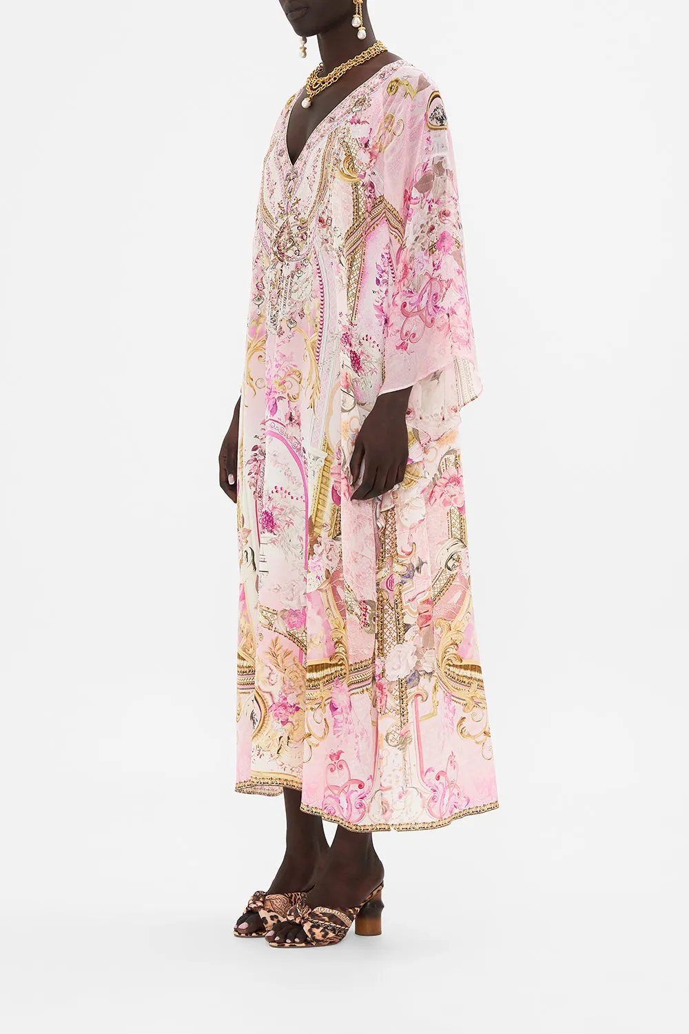 LONG RAGLAN SLEEVE FLARED KAFTAN FRESCO FAIRYTALE