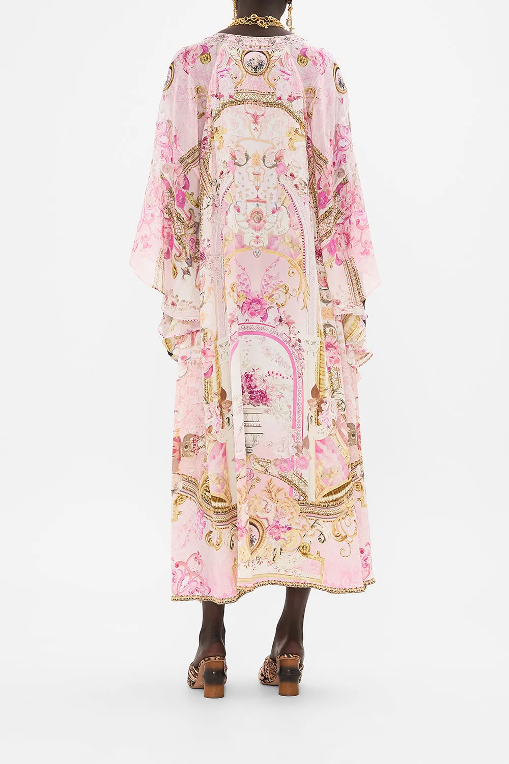 LONG RAGLAN SLEEVE FLARED KAFTAN FRESCO FAIRYTALE