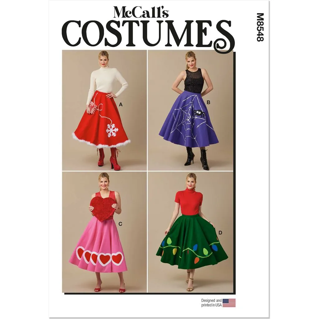 McCall's Pattern M8548 Misses' Circle Skirts