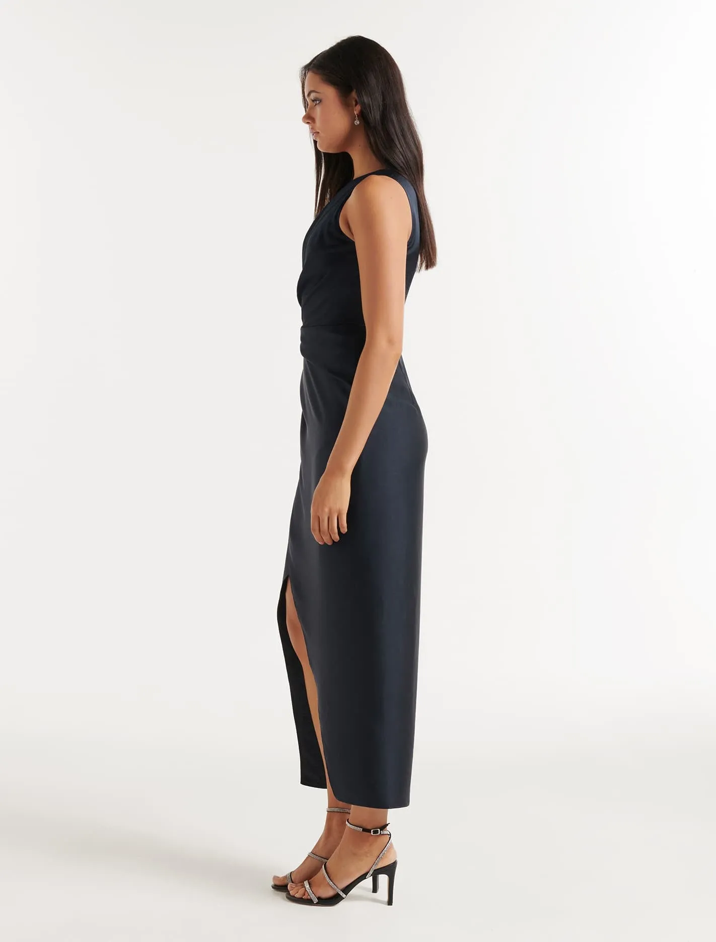 Melissa One Shoulder Satin Dress