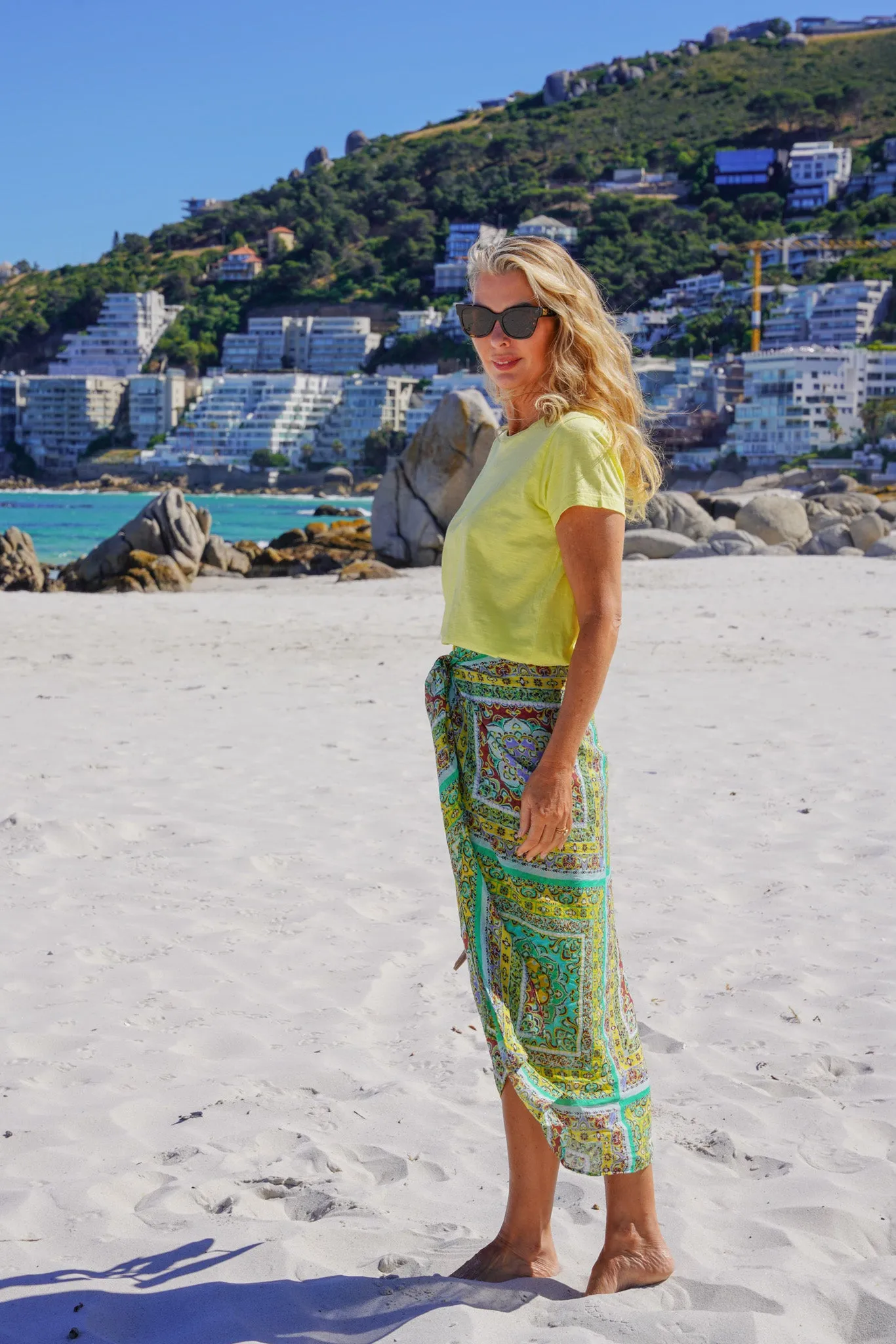 Multi Print Sarong Skirt