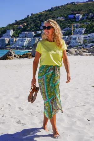 Multi Print Sarong Skirt