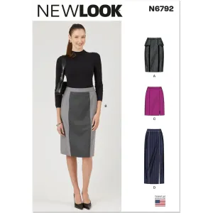 New Look Sewing Pattern N6792 Misses' Skirts