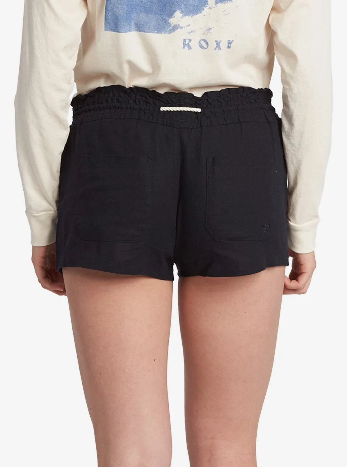 Oceanside Elasticized Shorts - True Black