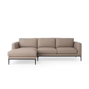 Oma 2-Piece Leather Sectional Sofa with Chaise