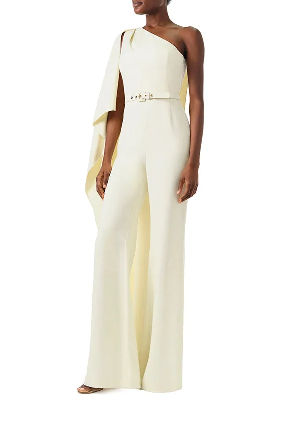 One Shoulder Draped Jumpsuit