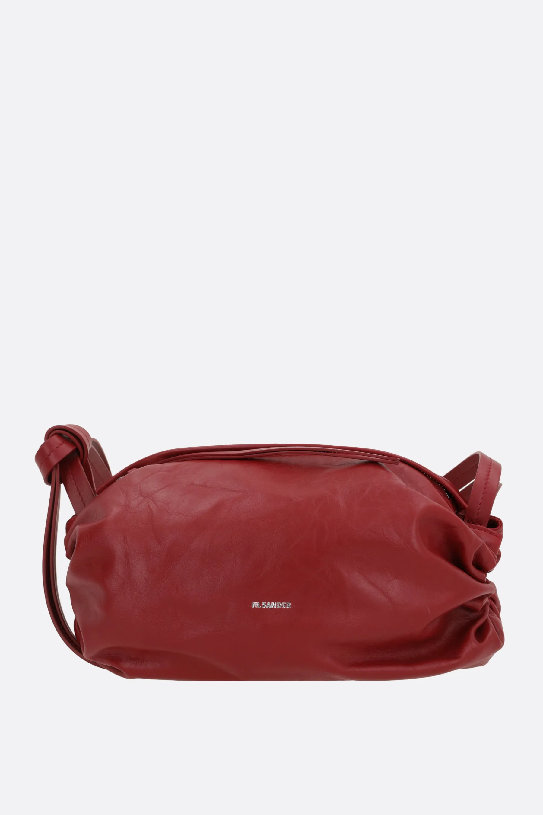 Padded Textured Paper Leather Shoulder Bag