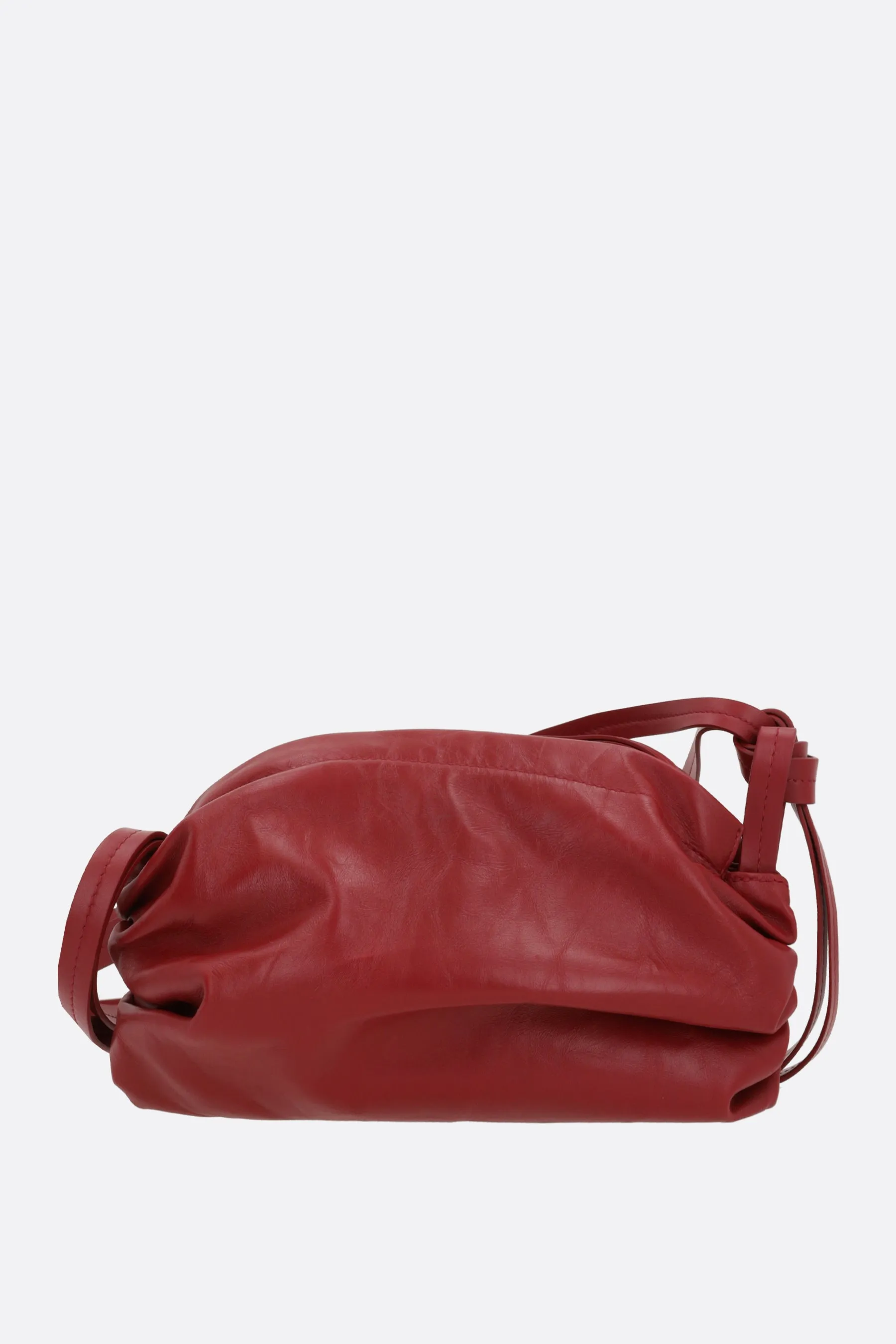 Padded Textured Paper Leather Shoulder Bag