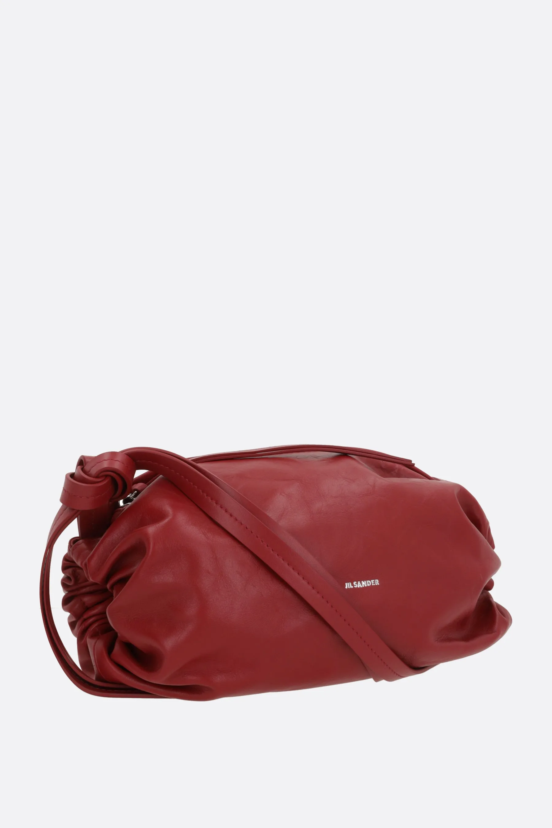 Padded Textured Paper Leather Shoulder Bag