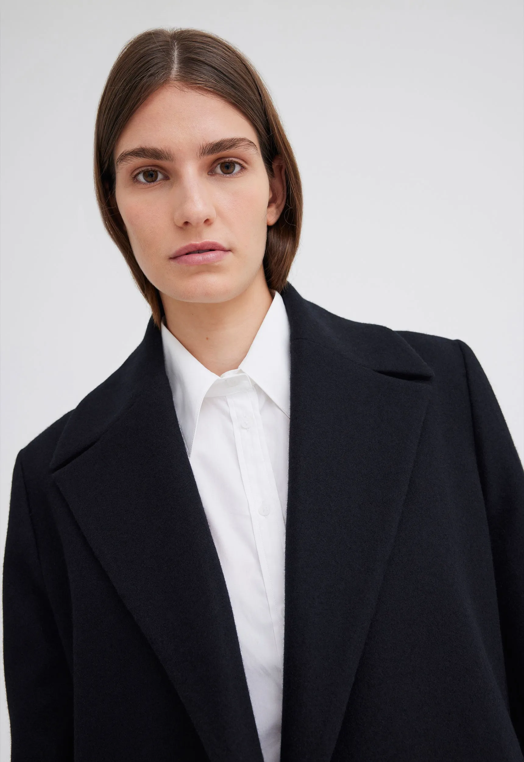 Pagoda Merino Wool Blazer - Black
