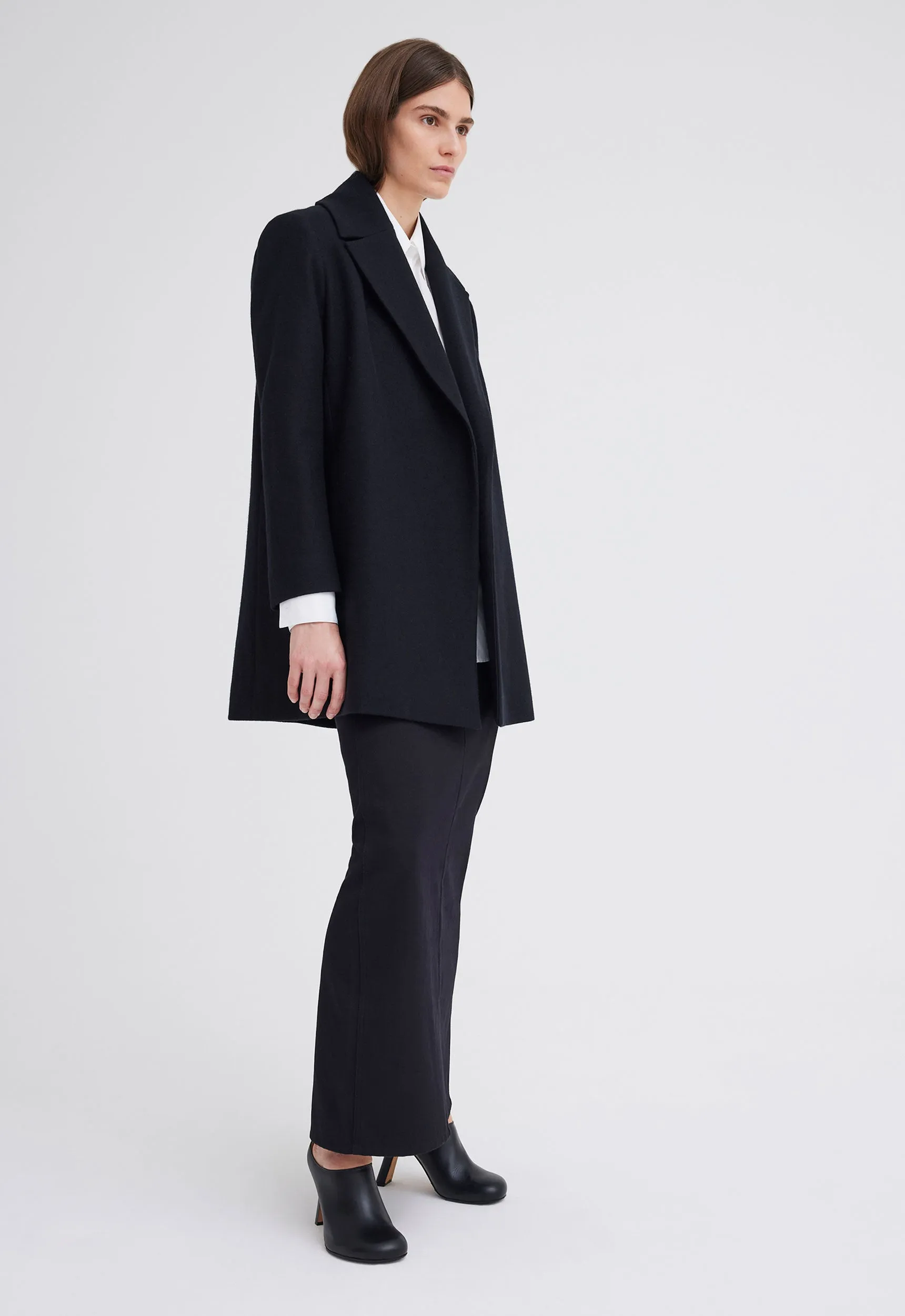 Pagoda Merino Wool Blazer - Black
