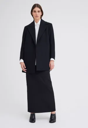 Pagoda Merino Wool Blazer - Black