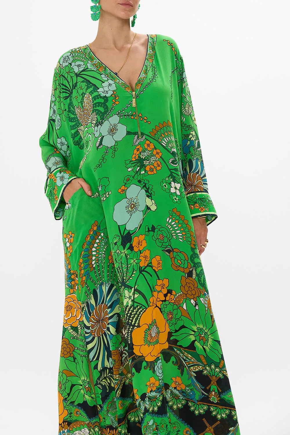 POCKET KAFTAN WITH ZIP GOOD VIBES GENERATION