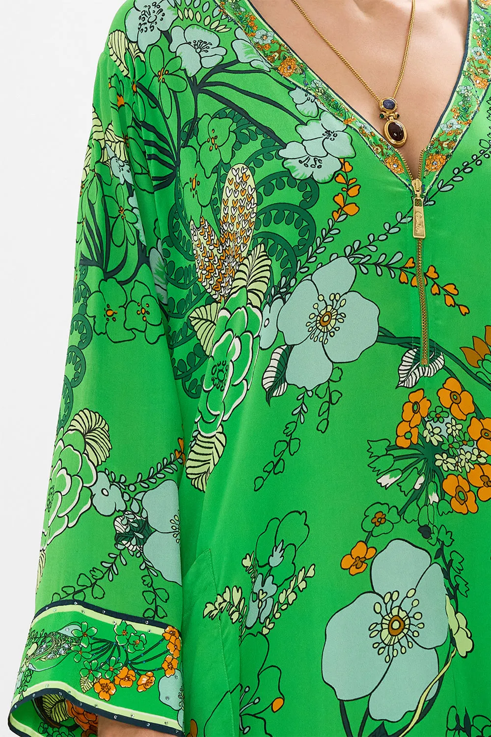 POCKET KAFTAN WITH ZIP GOOD VIBES GENERATION