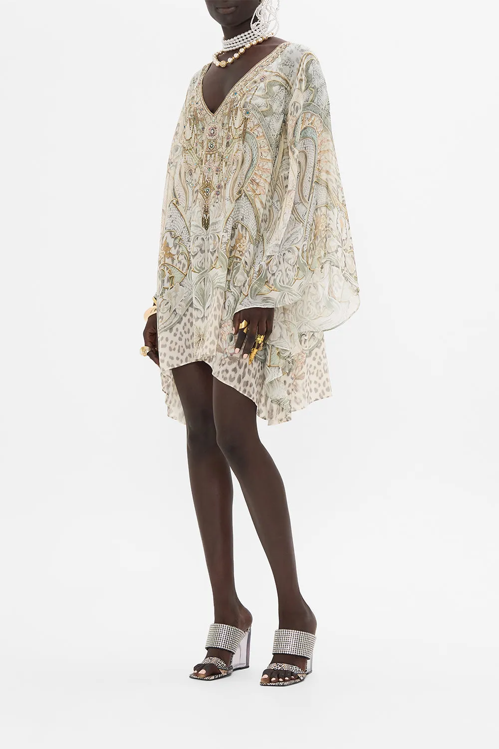 RAGLAN SLEEVE FLARED KAFTAN IVORY TOWER TALES