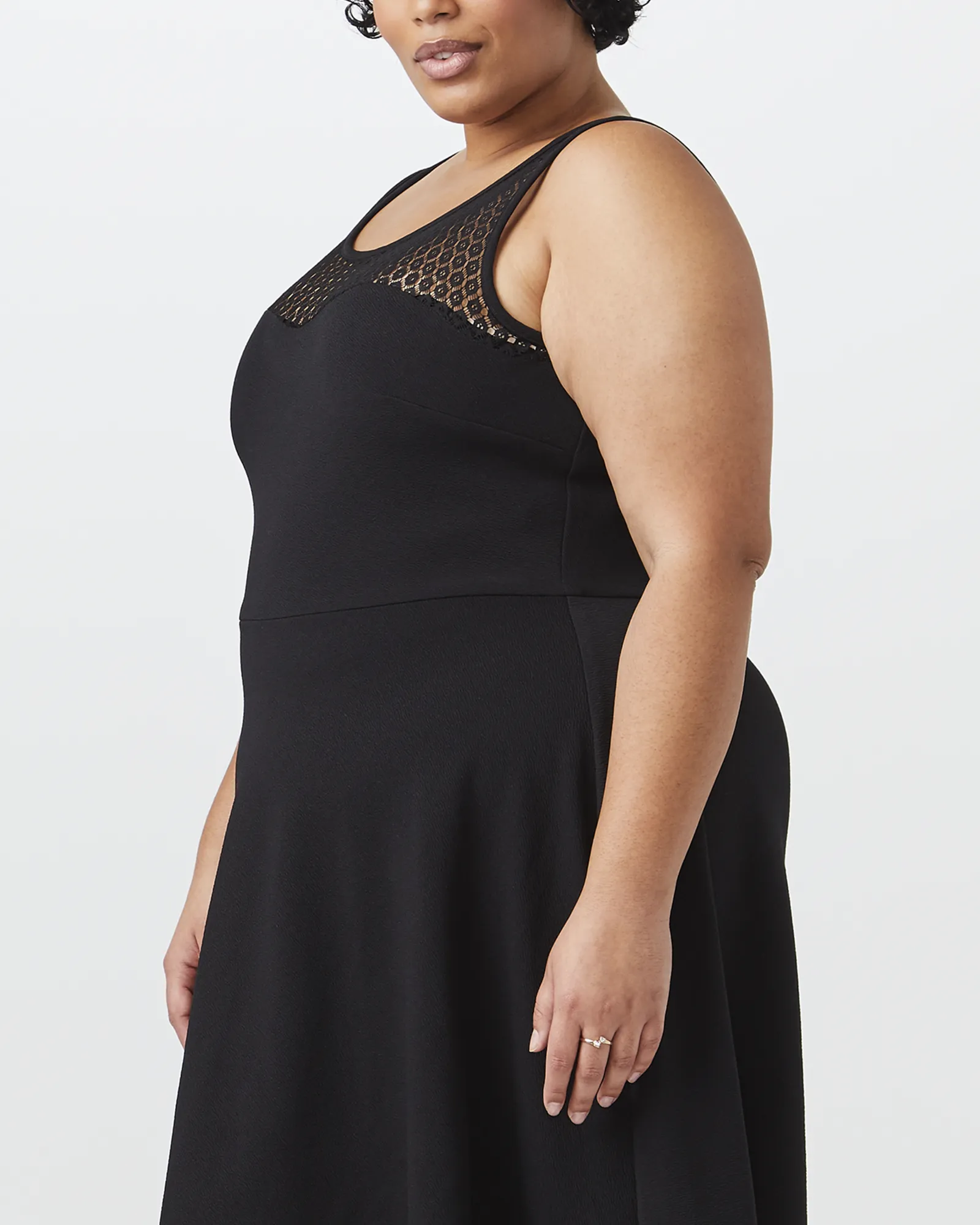 Rosemary Fit and Flare Dress  | Black