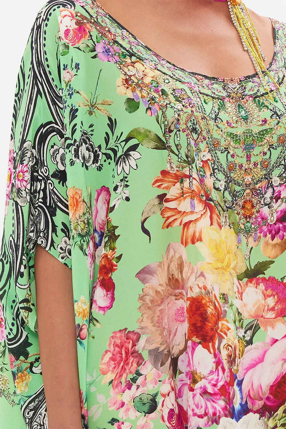 ROUND NECK KAFTAN PORCELAIN DREAM