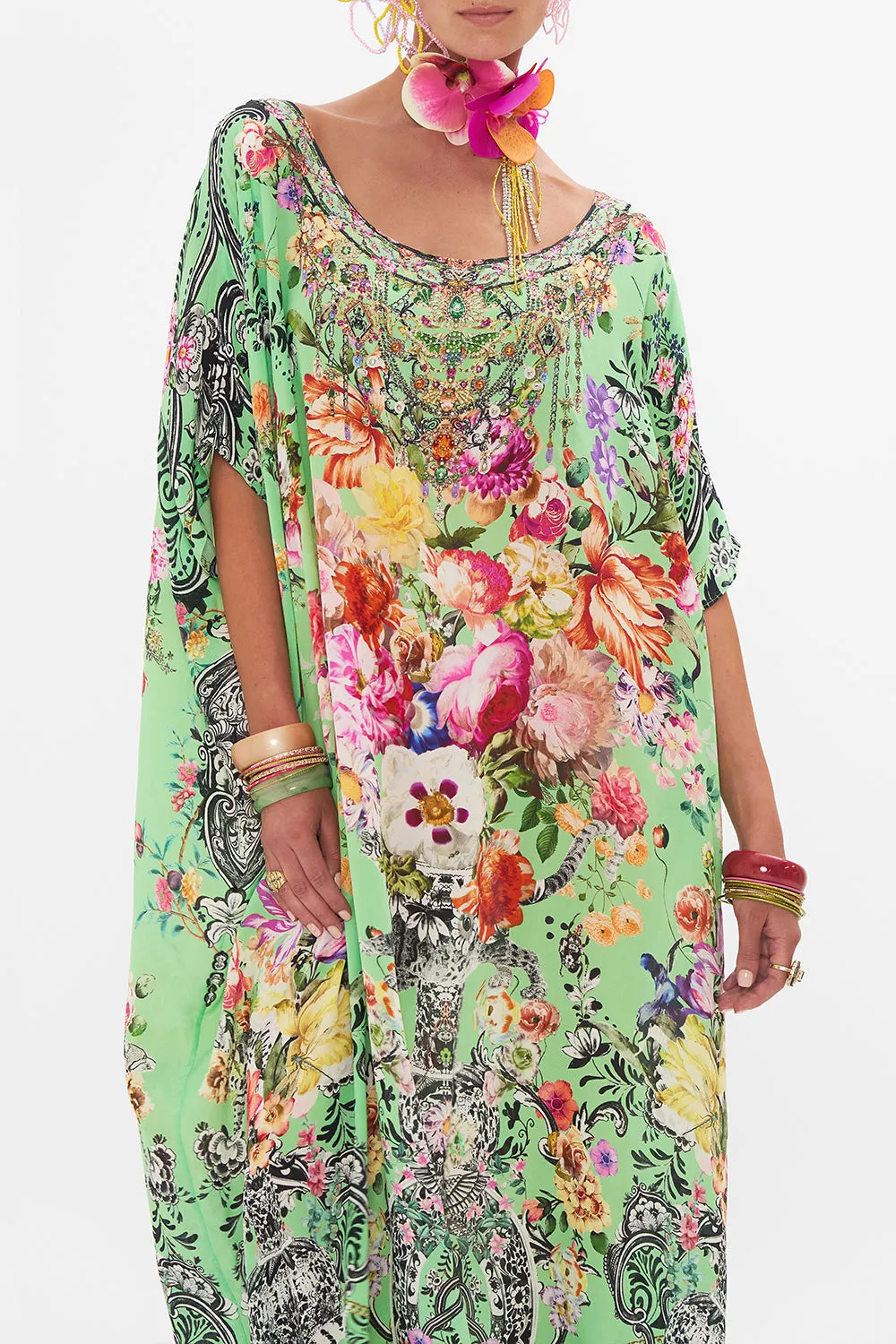 ROUND NECK KAFTAN PORCELAIN DREAM