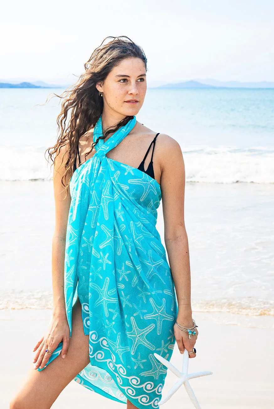 Seastar Printed Cotton Sarong Pareo