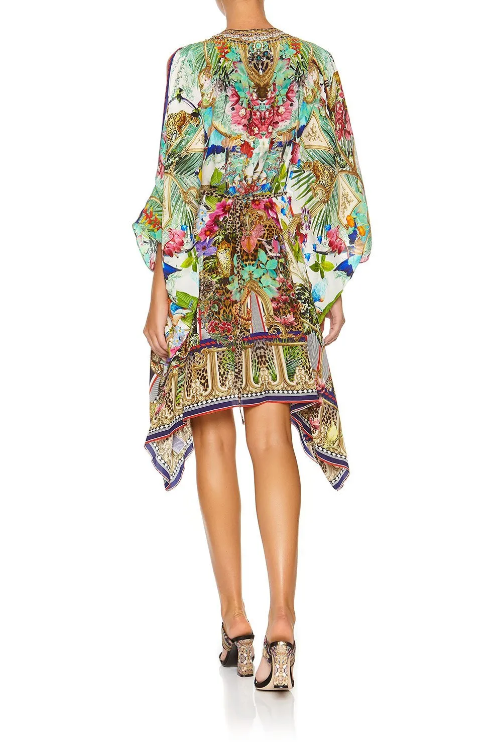 SHORT KAFTAN WITH HARDWARE CHAMPAGNE COAST