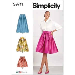 Simplicity Sewing Pattern S9711 Misses' Skirts