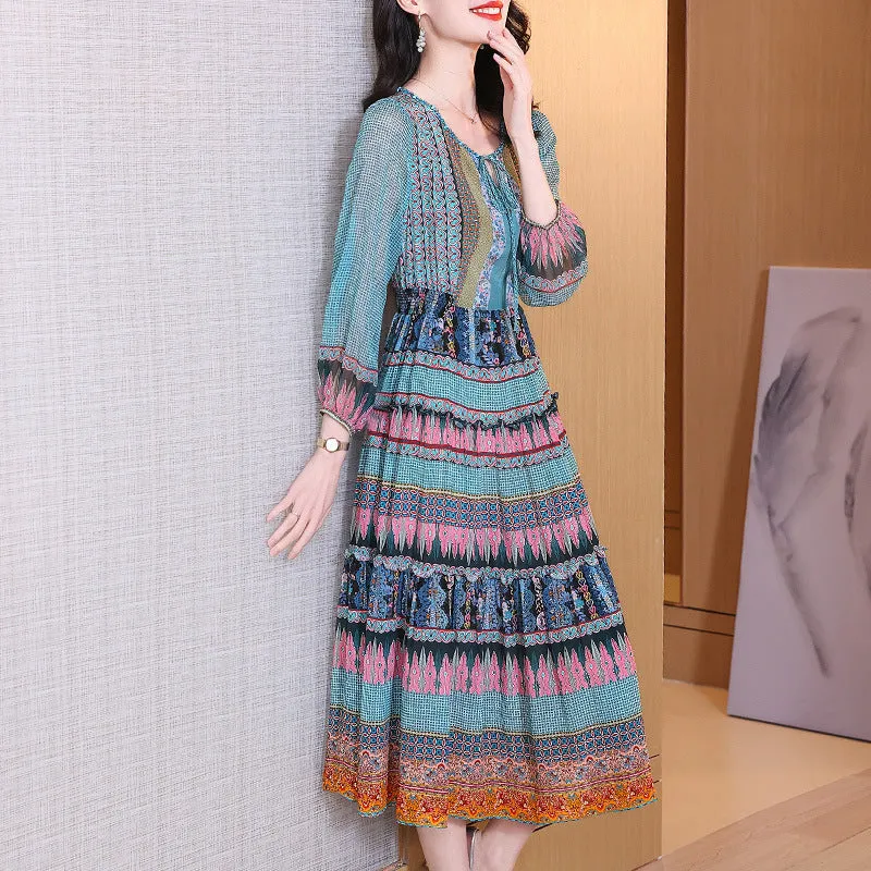 Sophisticated Silk High-end Luxury Dress