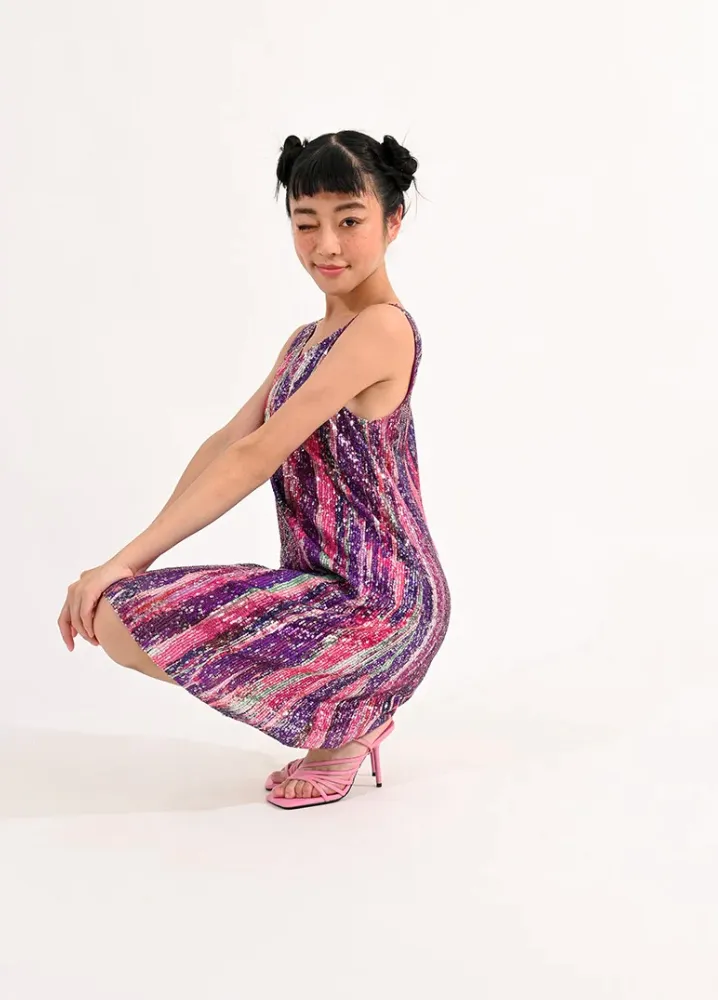 Sparkle Sequin Tank Dress-FINAL SALE