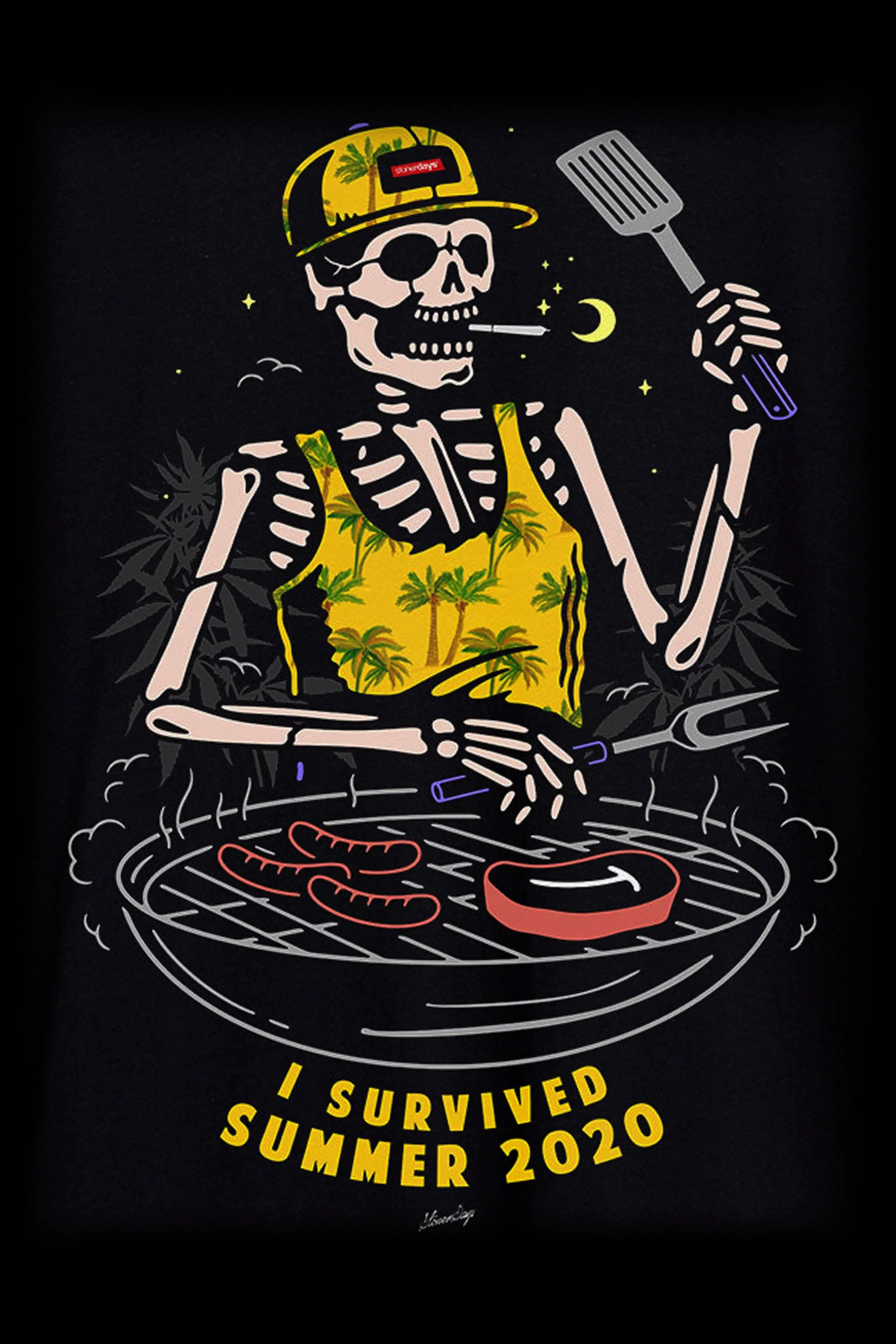 StonerDays I Survived Summer 2020 Racerback Tank Top
