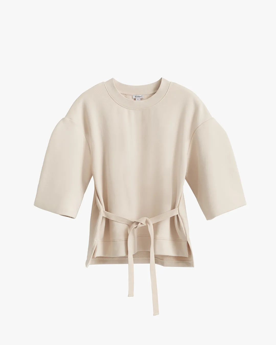 Terry Sculpted Sleeve Sweatshirt