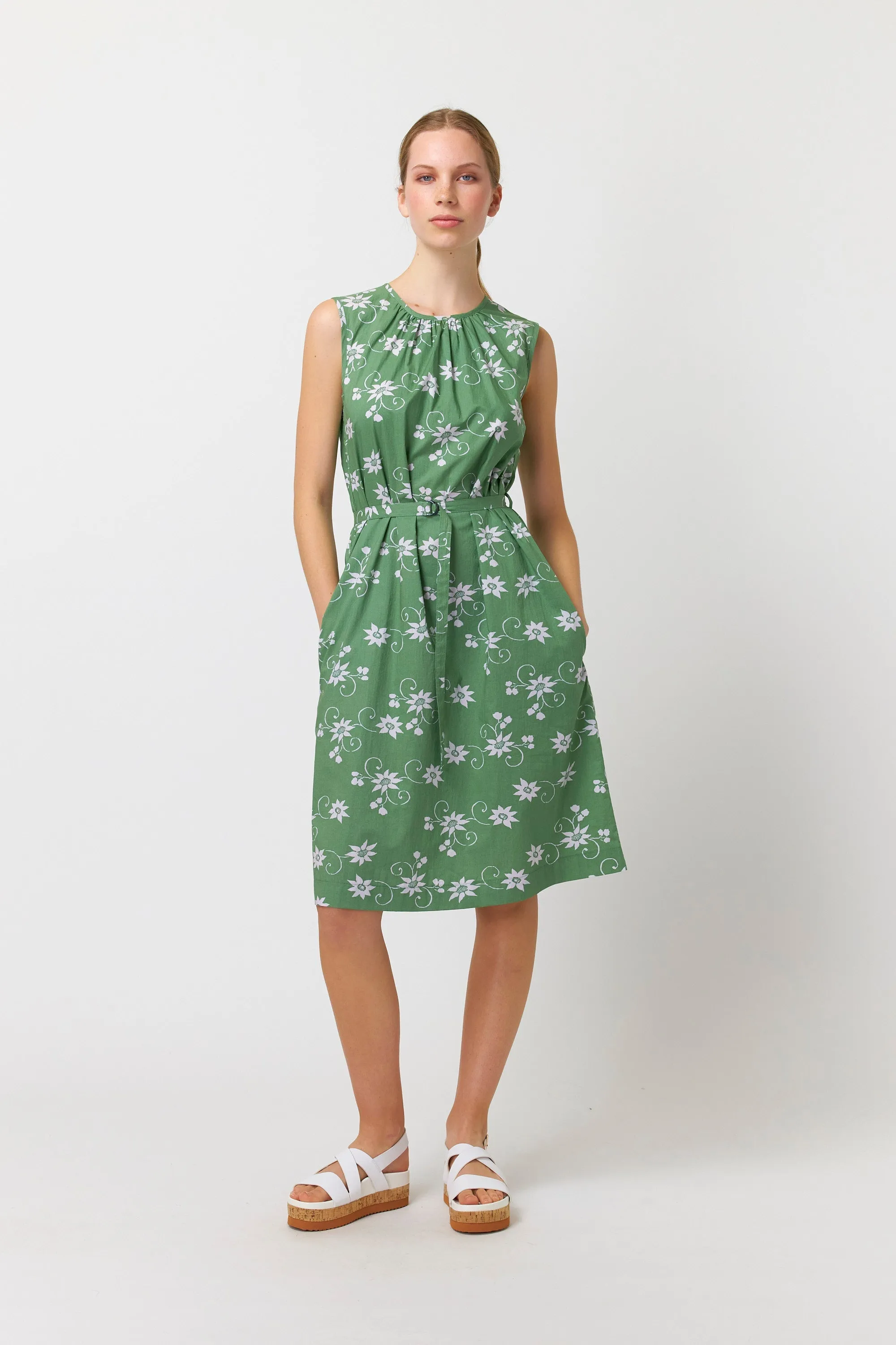 Water lily shift dress