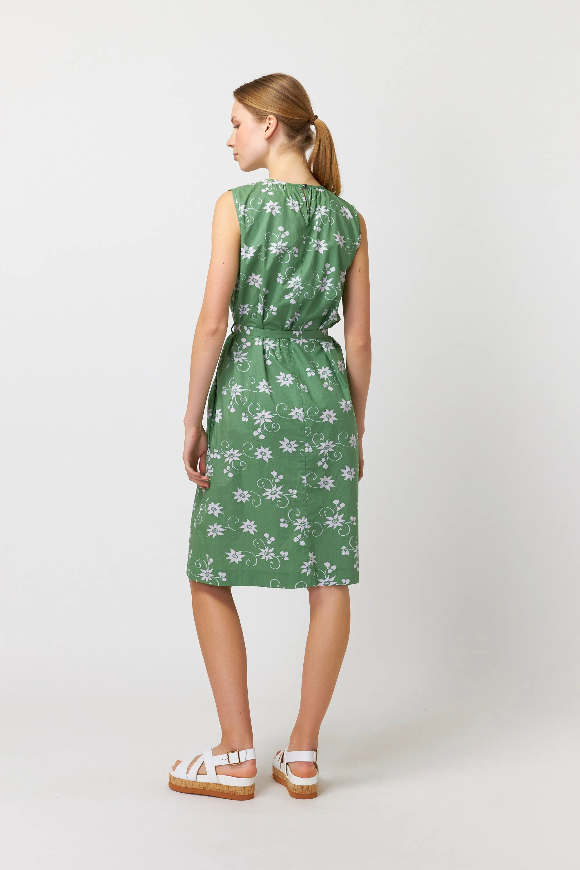 Water lily shift dress