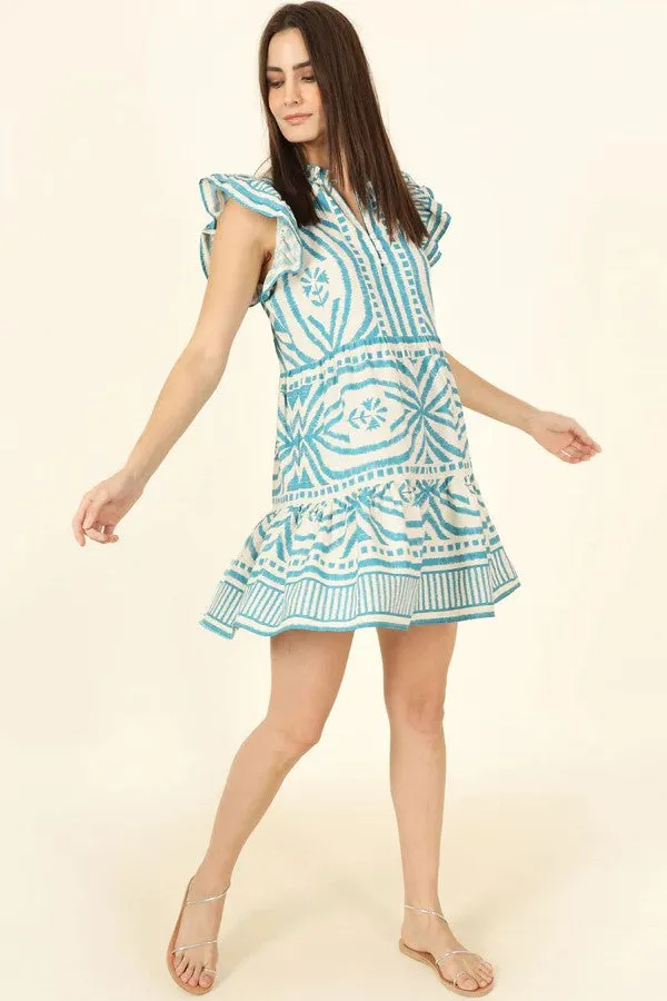 WIlora Mini Dress -Jolie Lagoon